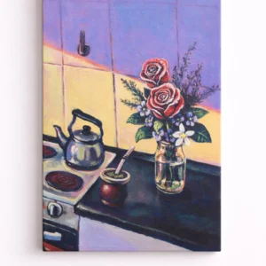 Mate in the Kitchen — Original Painting (20×30 cm)