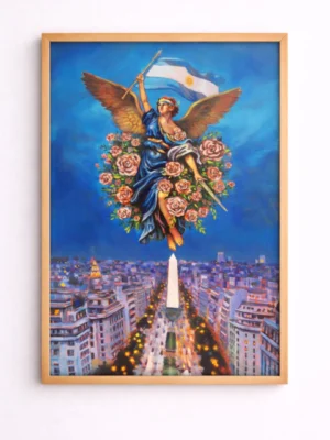 Celeste y Blanca — Art Print (20×28 inches)