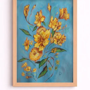 Yellow Flowers — Art Print (20×30 cm)